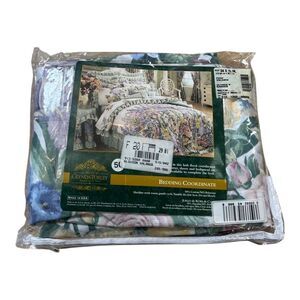 Vintage Glynda Turley USA Made Bedding Coordinate Flower Garden Valance NEW